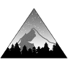 Forest Mountains Stars Tree