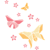 Origami butterflies