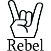 REBEL / hand sign