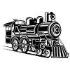Lokomotive / Locomotive 01_schwarz weiß