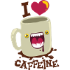 Coffee pot loves caffeine