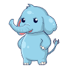 Standing elephant