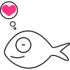pink fish in love