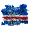 Cabo Verde Drapeau Vintage