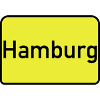Ortsschild Hamburg