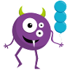 Fun Monster with Balloons