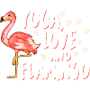 Flamingo yoga love