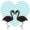 IdealMente SanValentino Flamingos