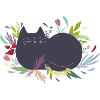 Cat in the Flowergarden