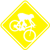 MTB Dowwnhill Mountain Biking Roadsign