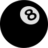 ball 8 black billiard 502