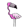 Flamingo Power - Bird - Summer - Pink