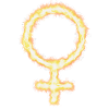 Symbol kvindelige, pige, kvinde - stærk, uafhængig