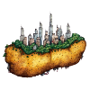 Kartoffelcity town on potato