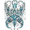 Butterfly Lilou Turquoise