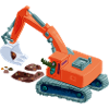 Crocodile in an excavator