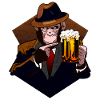 Beer chimpanzee