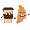 Coffee and croissant