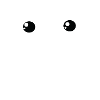 Cat face with glasses.