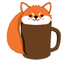 Fuchs - Kaffee - Tase - Comicstyle - Geschenk