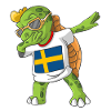 Schweden Dabbing Schildkröte