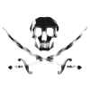 Pirate logo stylized black