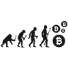 Evolution peu Bitcoin Coin shirt