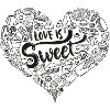 Love is sweet black