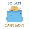 Lazy cat! A great gift for long sleepers.