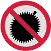 NO Durian Fruit Sign