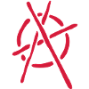 anarchy logo stencil