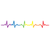 Heartbeats LGBT Rainbow t-shirt