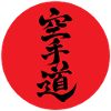 Kanji KARATE-DO red sun