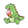 Eiscreme Dino Erdbeereis Dinosaurier T-Rex Saurier