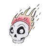 Burning skull1