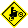 motocross roadsign