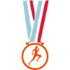 athletics sprint champion medal
