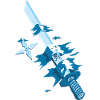 Samurai japan sword motif