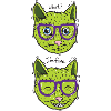 Vegan cat feels good
