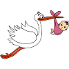 Cigogne Fille Garçon BEBES