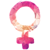Kjønn gave symbol Kvinne rosa feminisme