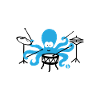 Funny octopus drummer gift drums
