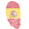 Spain fingerprint gift spanish spanish
