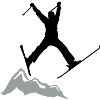 ski jump / ski jumper mountains