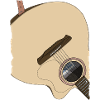 Guitar on his back
