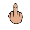 middle finger