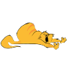 Cat stretches gift pet