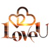Love logo sunset couple romantic