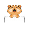 chaton aux joues