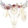 Boho Style / Flowers / Skull / Design